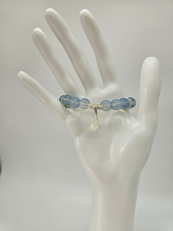 Blue and Silver Charm Bracelet