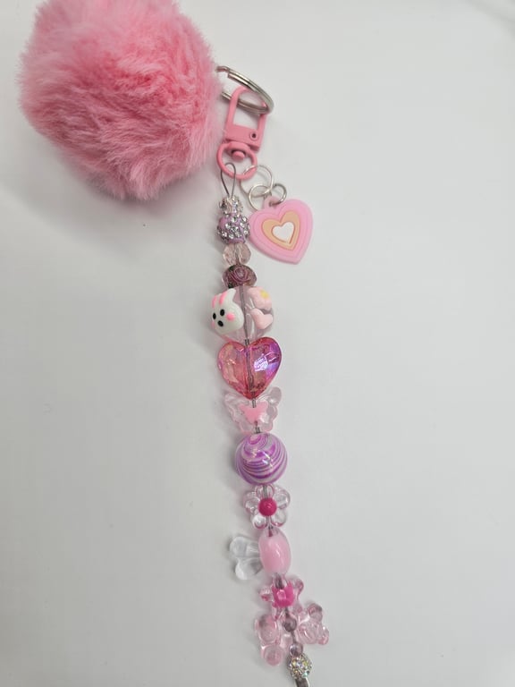 Pink Love Keychain — photo 2