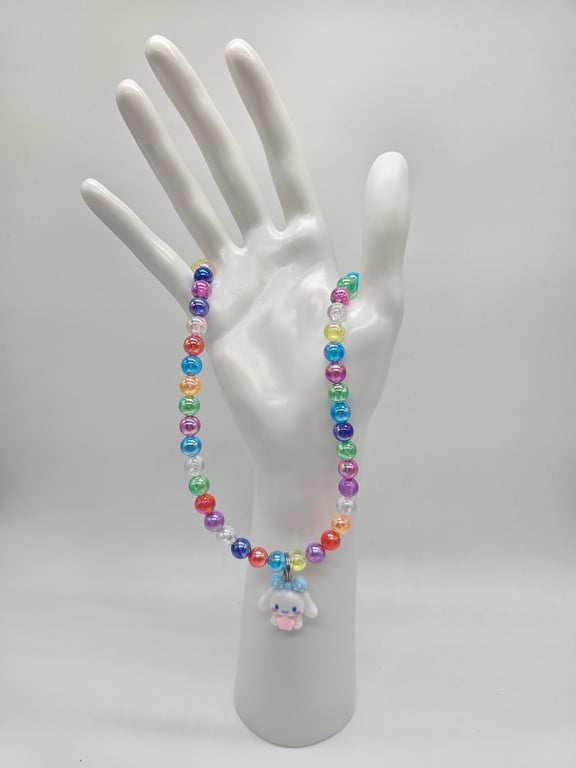 Rainbow Bunny Necklace