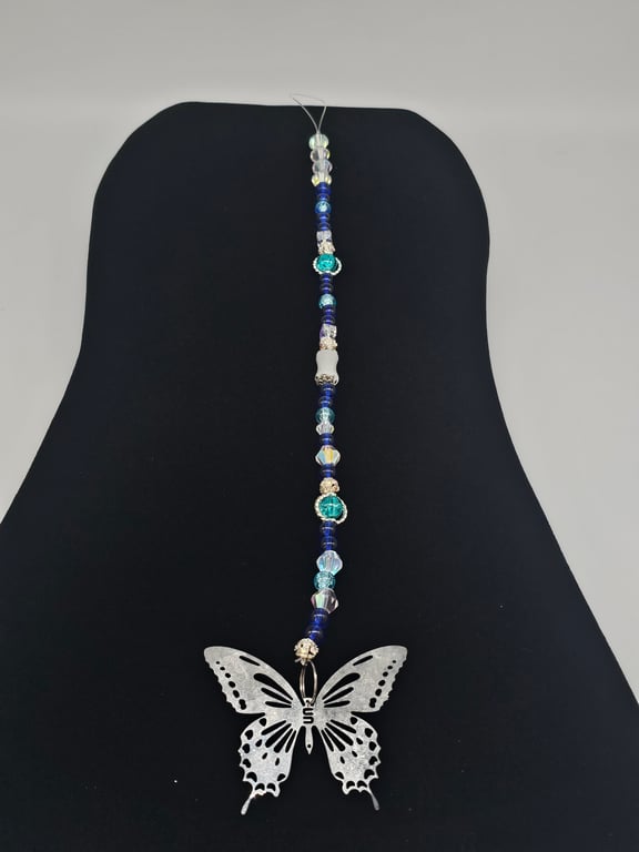 Blue Butterfly Sun Catcher