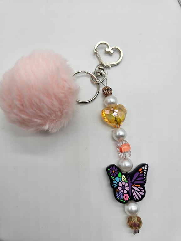 Vibrant Butterfly Garden Keychain — photo 2