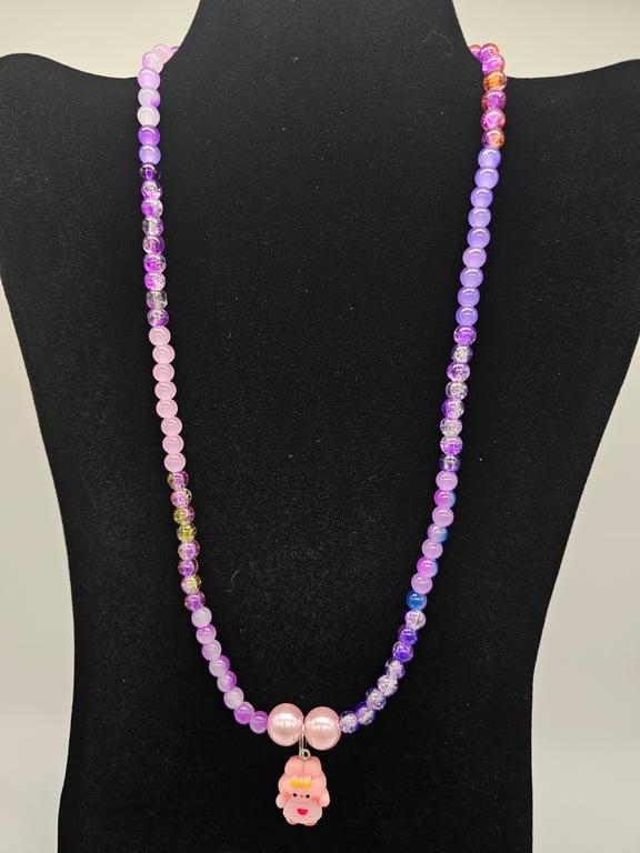 Pastel Rainbow Pearl and Bead Necklace