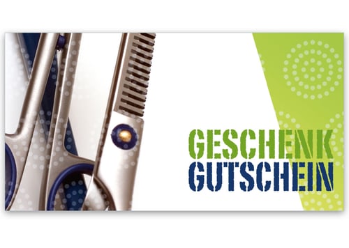 Gutscheinkarte Geschenkgutscheine geschenkgutscheine.com bestellen Klappkarten pos-hauer K205 Friseurgutschein Friseurgeschäft Friseursalon Friseur hairstyling Frisör Coiffeur Haarstudio Coiffure Coifför