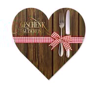 Herz Geschenkgutschein Gutscheinvordrucke Gutschein bestellen G450 Gasthaus Gasthäuser Restaurants Gaststätte Gastronomie Restaurantgutschein Gastronomie Gasthof Restaurant