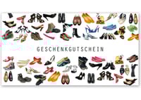Gutschein Geschenkgutscheine Geschenk Gutscheine für Kunden Druckerei blanko bestellen Karten hauer SH230 Schuhe Schuhgeschäft Schuhwaren Schuhhandel Lederwaren Schuhmacher Schuhgutschein