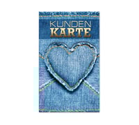 Kunden-Karte Kunden-Karten Kundencard Bonuskarten Kundenkarten FA558 Mode Modegeschäft Modeboutique Boutique Fashion Jeans Modegutschein Bekleidung Textilwaren