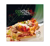 Gutschein bestellen Faltgutschein blanko Gutscheine Card Geschenkgutschein Vorlage Geschenkgutschein-shop G402 Italiener italienische Restaurants Pizzeria Pizzaria italienisches Restaurant