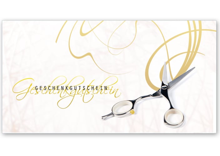Gutschein Geschenkgutscheine Geschenk Gutscheine für Kunden Druckerei blanko bestellen Karten hauer K273 Friseurgutschein Friseurgeschäft Friseursalon Friseur hairstyling Frisör Coiffeur Haarstudio Coiffure Coifför