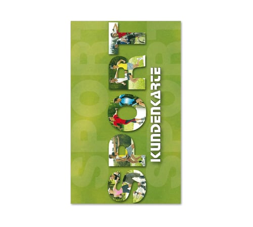 Kundenkarte Kundenkarten Kunden-Cards Kundenbindung Treuekarte Rabattsystem SP560 Sport Sportartikel Sportartikelhandel Sportgutschein