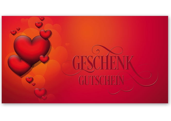 Gutscheinkarte Geschenkgutscheine geschenkgutscheine.com bestellen Klappkarten pos-hauer U208 Muttertag Muttertagsgutschein 14. Februar Valentinstag