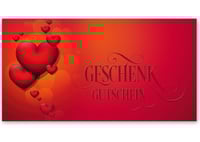 Gutscheinkarte Geschenkgutscheine geschenkgutscheine.com bestellen Klappkarten pos-hauer U208 Muttertag Muttertagsgutschein 14. Februar Valentinstag