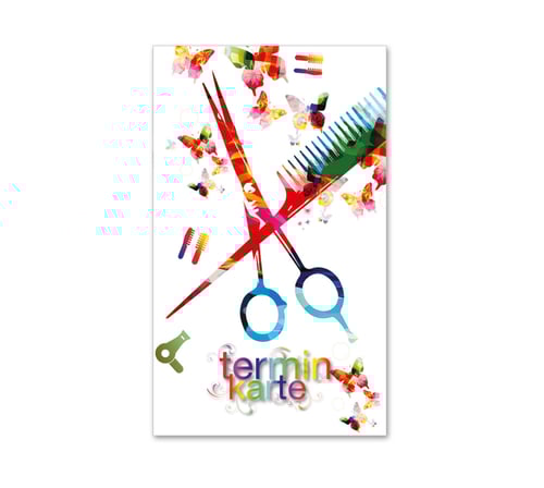 Nächster Termin Terminkärtchen Terminblöcke Terminkarte Termintreue K7712 Friseurgutschein Friseurgeschäft Friseursalon Friseur hairstyling Frisör Coiffeur Haarstudio Coiffure Coifför