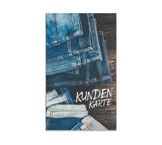 Kunden-Karte Kunden-Karten Kundencard Bonuskarten Kundenkarten FA570 Mode Modegeschäft Modeboutique Boutique Fashion Jeans Modegutschein Bekleidung Textilwaren