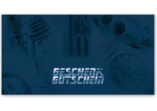 Gutscheinkarte Geschenkgutscheine für Autozubehör, Werkstätten