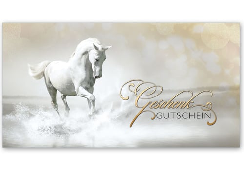 Gutscheinkarte Geschenkgutscheine geschenkgutscheine.com bestellen Klappkarten pos-hauer SP229 Reitsportgeschäft Reitstall Reitsportgeschäft Reiten Reitstunden Reitstundengutschein