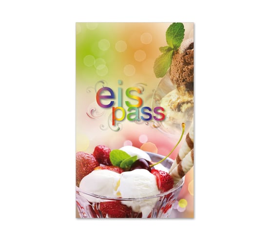 Eis-Pass Eis-Pässe Kundenkarten Kunden-Cards Kundenbindung Treuekarte Rabattsystem G228 Eisdiele Eiscafé