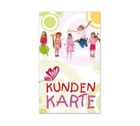 Kundenkarte Kundenkarten Kunden-Cards Kundenbindung Treuekarte Rabattsystem FA552 Mode Kindermoden