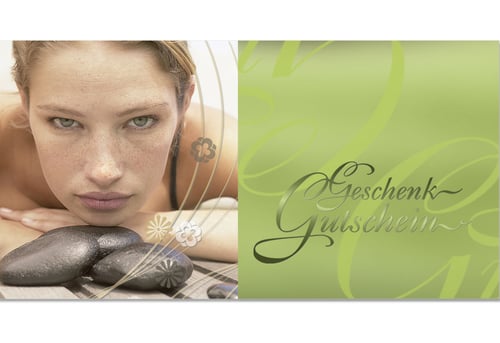 Gutscheinkarte Geschenkgutscheine geschenkgutscheine.com bestellen Klappkarten pos-hauer KS284 Kosmetikstudio Kosmetiksalon Kosmetik Kosmetiker Kosmetikgutschein Wellness Spa Wellnessoase Wellnessgutschein