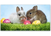 Gutscheinkarte Geschenkgutscheine geschenkgutscheine.com bestellen Klappkarten pos-hauer U244 Ostern Ostermotiv Osterfest Ostergutschein
