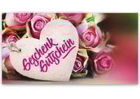 Gutscheinkarte Geschenkgutscheine geschenkgutscheine.com bestellen Klappkarten pos-hauer BL246 Muttertag Muttertagsgutschein 14. Februar Valentinstag