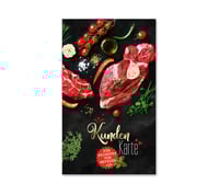Kundenkarte Kundenkarten Kundenbindung Bonuskarte Treuepass M575 Metzgerei Fleischer Fleischhauerei Fleisch und Wurst Fleisch und Wurstwaren