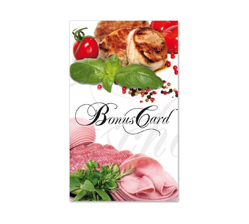 Kunden-Karte Kunden-Karten Kundencard Bonuskarten Kundenkarten M550 Metzgerei Fleischer Fleischhauerei Fleisch und Wurst Fleisch und Wurstwaren