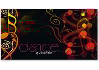 Multicolor Geschenkgutschein Gutscheinvordrucke Gutschein bestellen pos SP233 Tanzen Tanzschule Tanzunterricht