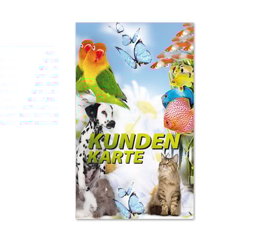 Kundenkarte Kundenkarten Bonus-Pass Bonus-Pässe Treuepässe ZH49 Tierbedarf Zoohandel Zoohandlung Tiernahrung Tierfutter