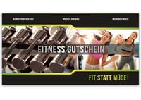 Gutscheinkarte Geschenkgutscheine geschenkgutscheine.com bestellen Klappkarten pos-hauer FI203 Fitness Fitnesscenter Fitnessstudio Gymnastikstudio
