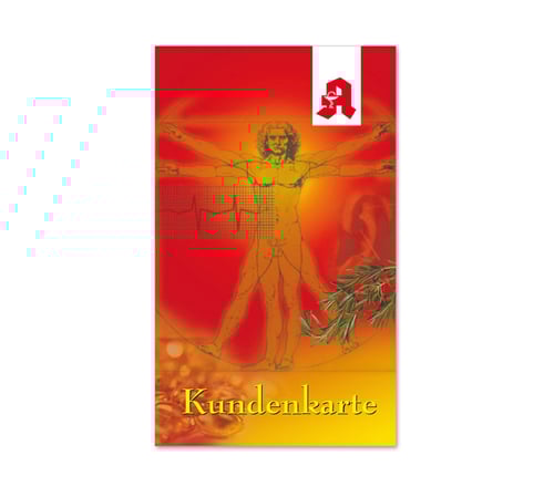 Kundenkarte Kundenkarten Kunden-Cards Kundenbindung Treuekarte Rabattsystem AP552 Apotheke Pharmazie Apothekengutschein