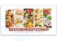 Gutscheinkarte Geschenkgutscheine geschenkgutscheine.com bestellen Klappkarten pos-hauer G2032 China-Restaurant chinesische China asiatische chinesisches Restaurant Restaurants