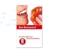 Kunden-Karte Kunden-Karten Kundencard Bonuskarten Kundenkarten ZA554 Zahnarzt Bleaching  Zahnbehandlung