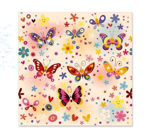 Umschlag Kuvert Brieffühülle 120 x 120 mm Büromaterial KVN29 Mode Kindermoden