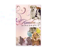 Kunden-Karte Kunden-Karten Kundencard Bonuskarten Kundenkarten ZH44 Tierbedarf Zoohandel Zoohandlung Tiernahrung Tierfutter