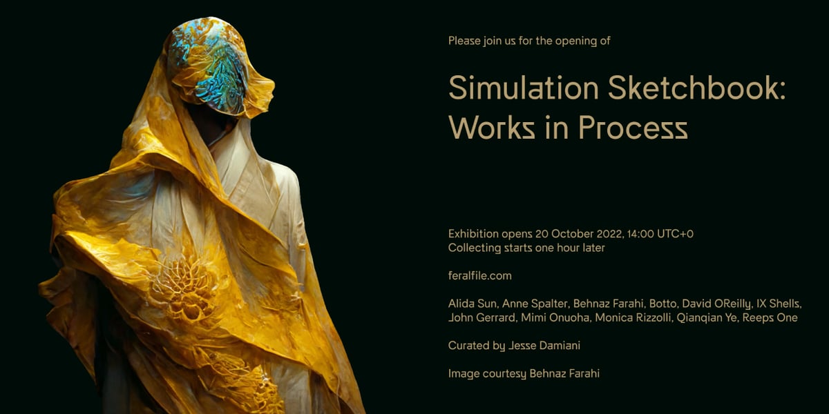 Catalog of Simulation Sketchbook: Works in Process by Feral File Publisher