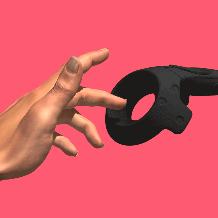 Speculative Fetish (Vive Controller) by Theo Triantafyllidis