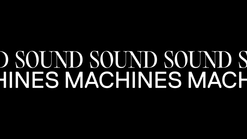 SOUND MACHINES exhibition cover