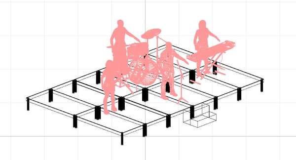 Esiintymislava 6x4m / Paketti