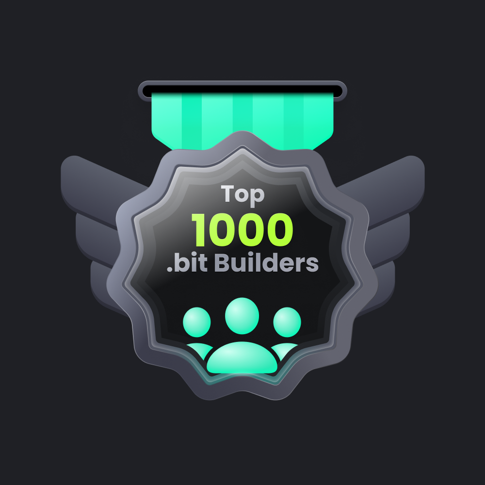 Top 1000 .bit Builders