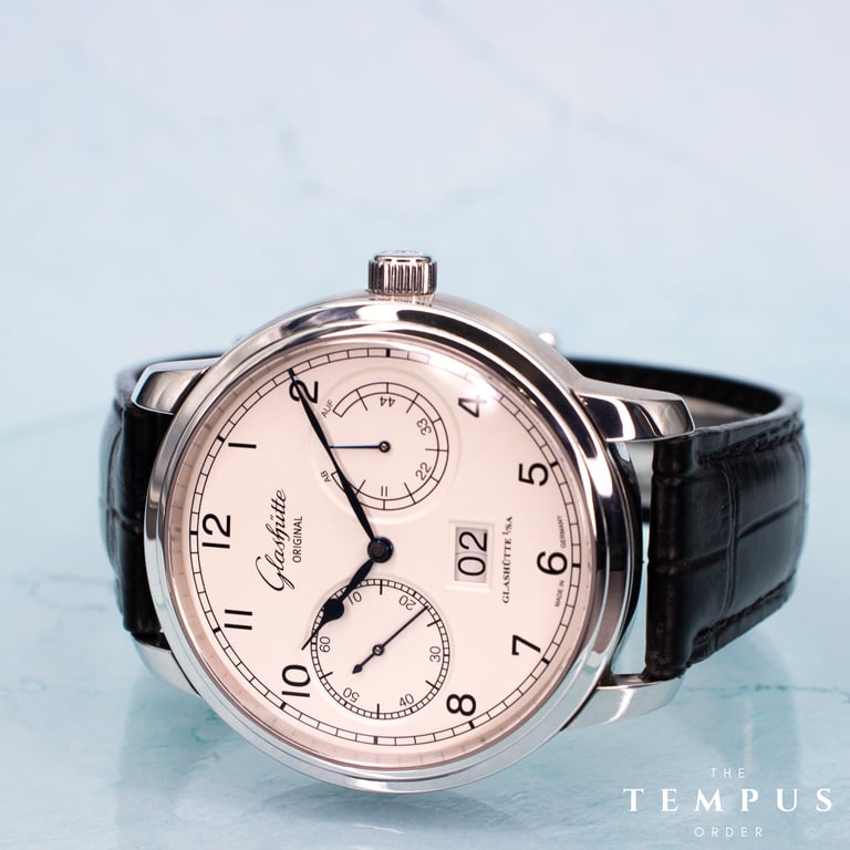 Glashütte Original Senator Observer – 44mm Stainless Steel Black Alligator