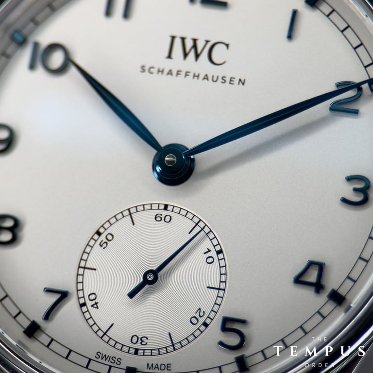 IWC Portugieser Automatic 40 – 40mm Stainless Steel Silver Dial with Blue Hands