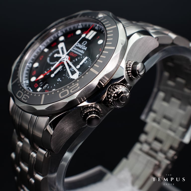 Omega Seamaster Diver 300M GMT Chronograph – 44mm Black Dial