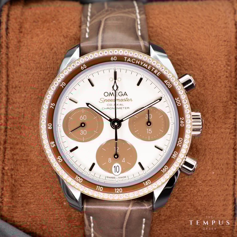 Omega Speedmaster 38 Cappuccino – 38mm Steel & Sedna Gold