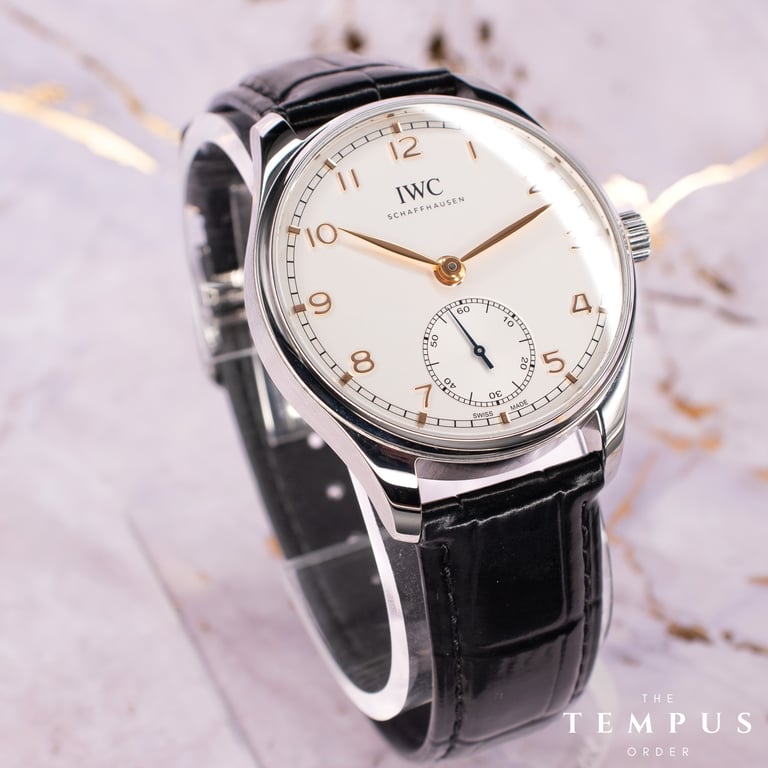 IWC Portugieser Automatic 40 – 40mm Stainless Steel Silver Dial with Gold Hands