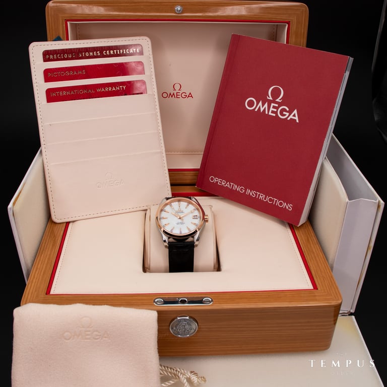 Omega Seamaster Aqua Terra 150M – 38.5mm Steel & Red Gold Mother-of-Pearl