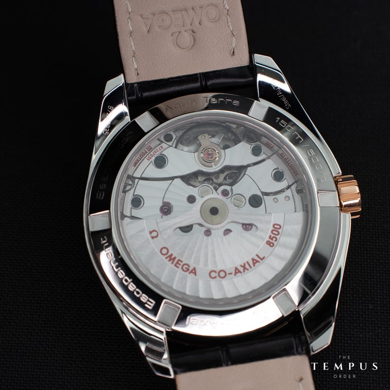 Omega Seamaster Aqua Terra 150M – 38.5mm Steel & Red Gold Mother-of-Pearl