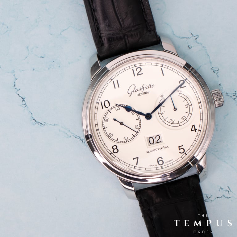 Glashütte Original Senator Observer – 44mm Stainless Steel Black Alligator