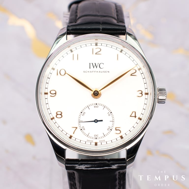IWC Portugieser Automatic 40 – 40mm Stainless Steel Silver Dial with Gold Hands
