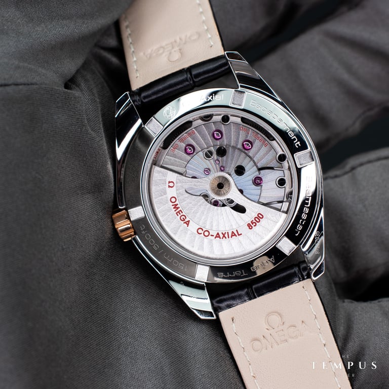 Omega Seamaster Aqua Terra 150M – 38.5mm Steel & Red Gold Mother-of-Pearl