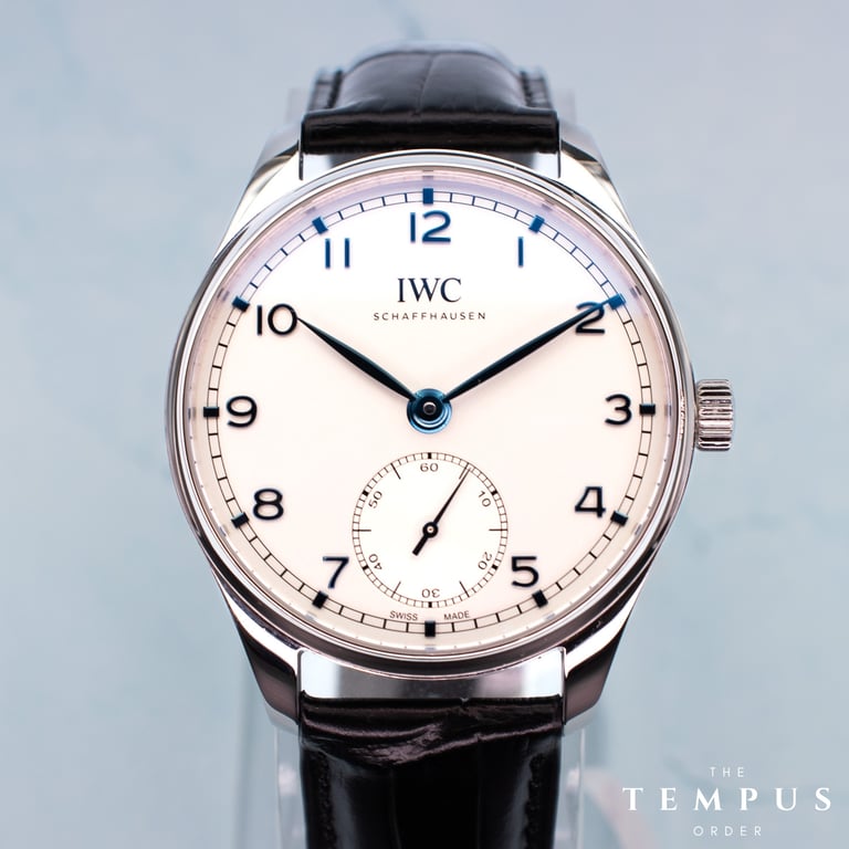 IWC Portugieser Automatic 40 – 40mm Stainless Steel Silver Dial with Blue Hands
